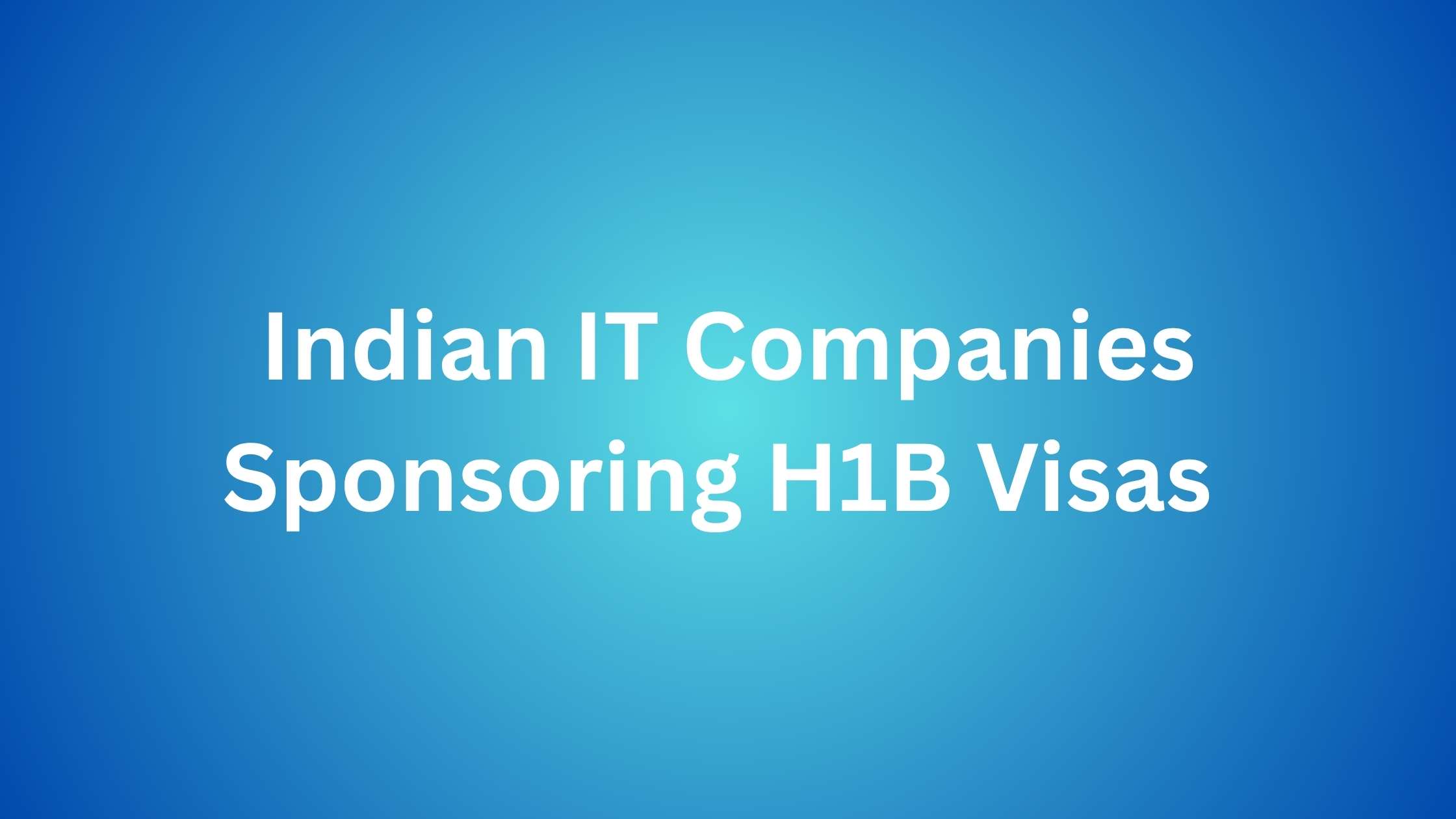H1B Visas